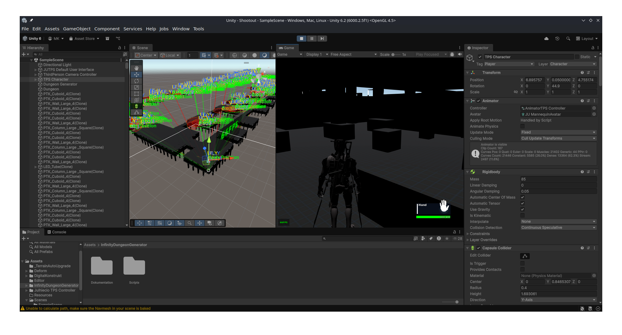 TPS roguelite prototype screenshot